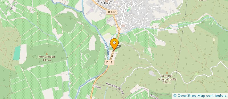 localisation de l'entreprise GFA DU DOMAINE DE LA TIBAURINE  PIERREFEU-DU-VAR