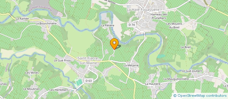 localisation de l'entreprise GFA DU DOMAINE DE LA VIEILLE CURE  SAINT-FIACRE-SUR-MAINE