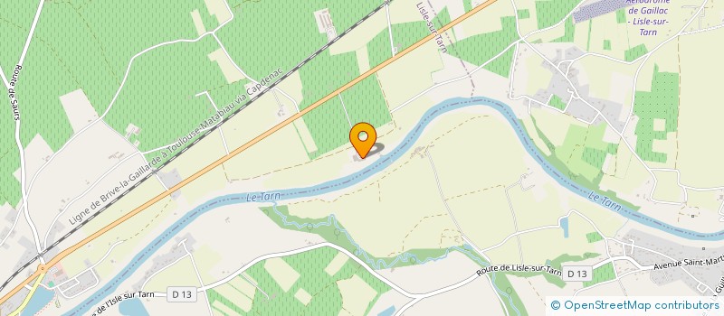 localisation de l'entreprise GFA DU DOMAINE DE LASTOURS à LISLE-SUR-TARN