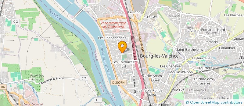 localisation de l'entreprise GFA DU DOMAINE DE MARQUET  BOURG-LES-VALENCE