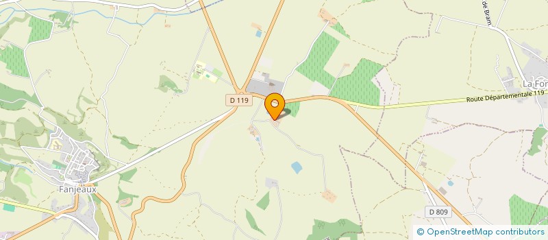 localisation de l'entreprise GFA DU DOMAINE DE MONTPLAISIR à FANJEAUX