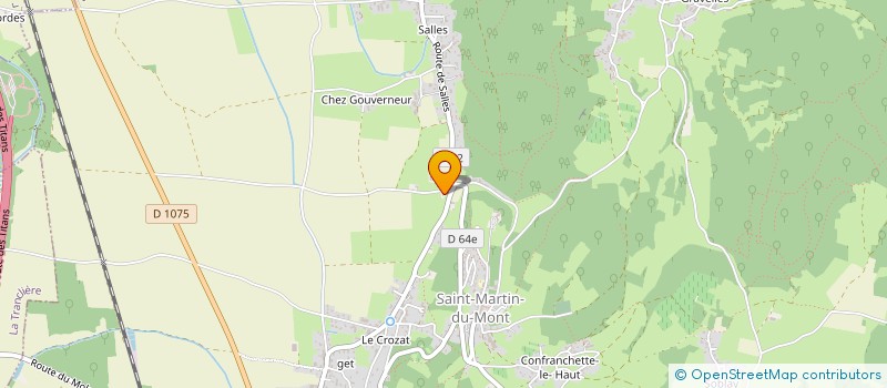 localisation de l'entreprise GFA DU DOMAINE DE POMIERS  SAINT-MARTIN-DU-MONT