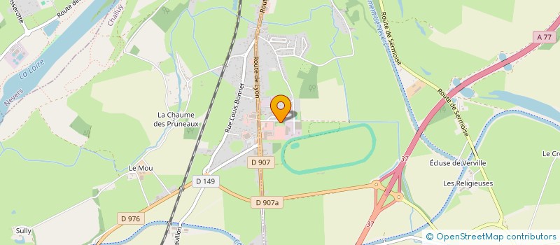 localisation de l'entreprise GFA DU DOMAINE DE RANCY  SERMOISE SUR LOIRE