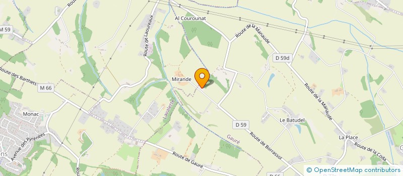 localisation de l'entreprise GFA DU DOMAINE DE SERAN  VERFEIL