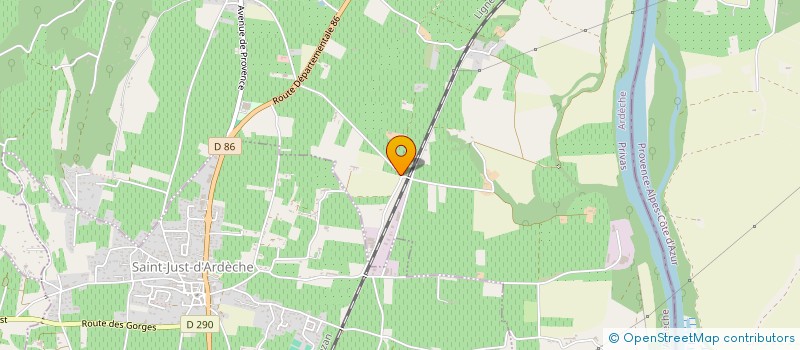 localisation de l'entreprise GFA DU DOMAINE DE VALCOUR  SAINT-MARCEL-D'ARDECHE