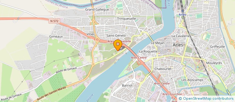 localisation de l'entreprise GFA DU DOMAINE DES CHALOTS à ARLES