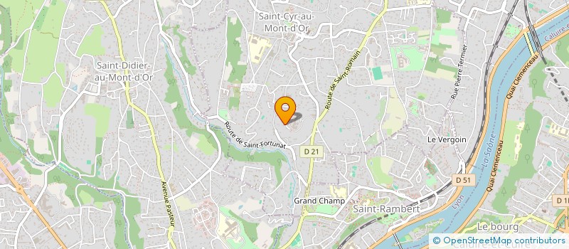 localisation de l'entreprise GFA DU DOMAINE DES CHEVALIERS  SAINT-CYR-AU-MONT-D'OR