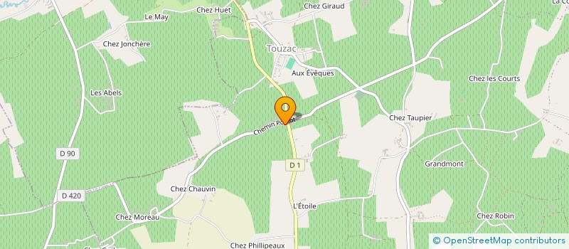 localisation de l'entreprise GFA DU DOMAINE DES RENAUDES à BELLEVIGNE