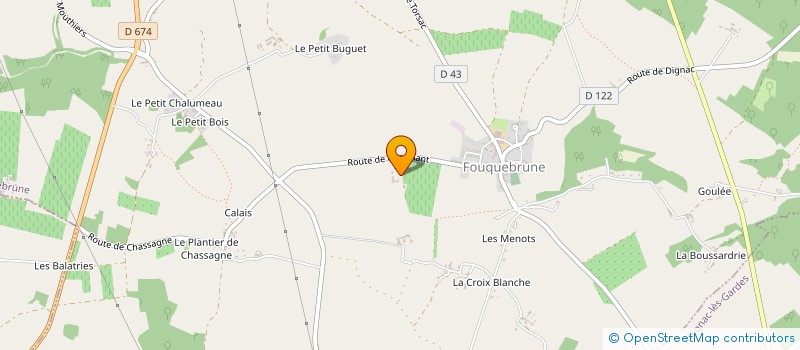 localisation de l'entreprise GFA DU DOMAINE DU BREUIL DE FOUQUEBRUNE à FOUQUEBRUNE