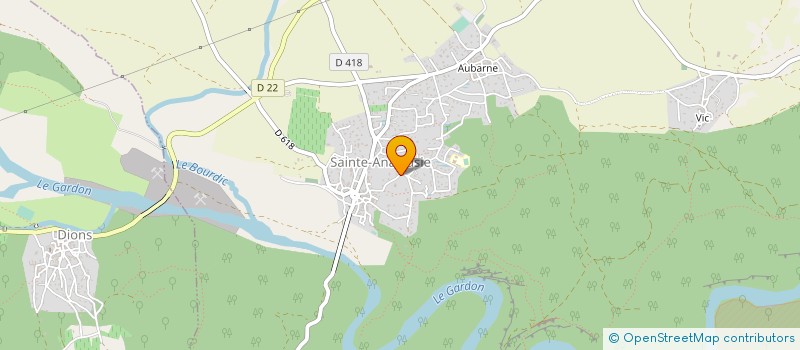 localisation de l'entreprise GFA DU DOMAINE DU CASTELLAS  UZES
