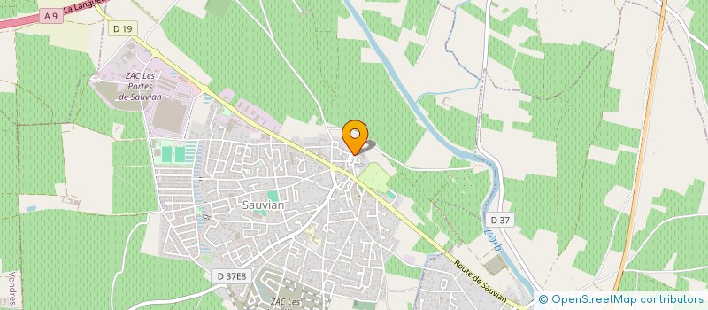 localisation de l'entreprise GFA DU DOMAINE DU CHATEAU DE SAUVIAN  SAUVIAN