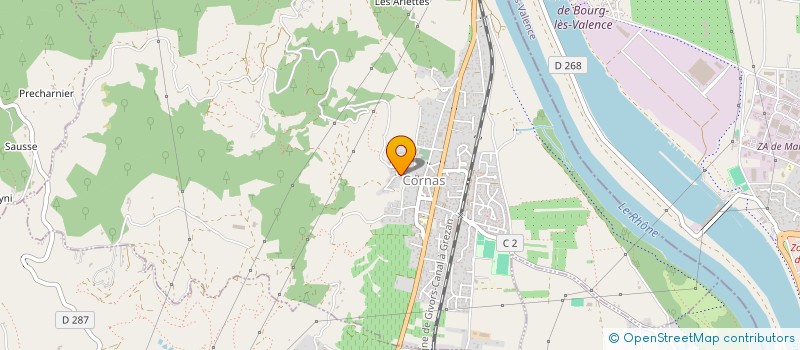 localisation de l'entreprise GFA DU DOMAINE DU COULET  CORNAS