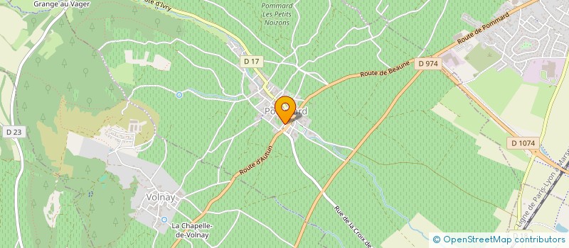 localisation de l'entreprise GFA DU DOMAINE EDMOND GIRARDIN à POMMARD