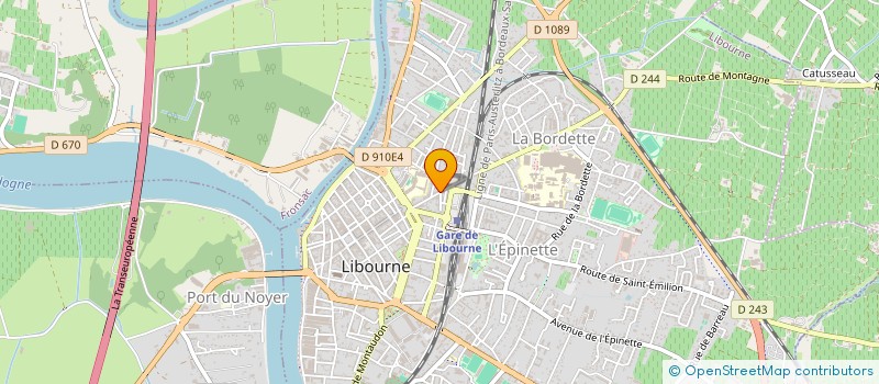 localisation de l'entreprise GFA DU DOMAINE LE GALET  LIBOURNE