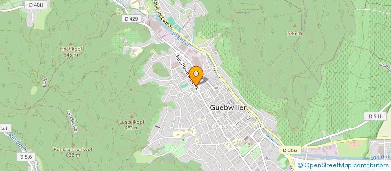 localisation de l'entreprise GFA DU DOMAINE SCHLUMBERGER  GUEBWILLER