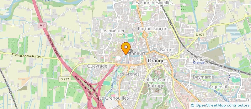 localisation de l'entreprise GFA DU DOMAINE ST PHILIPPE  ORANGE