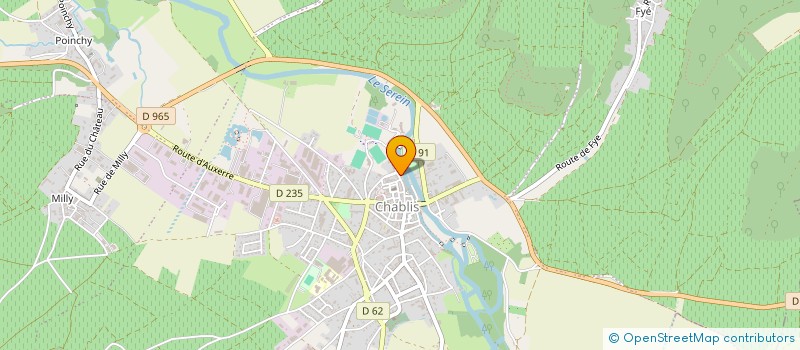 localisation de l'entreprise GFA DU DOMAINE TESTUT  CHABLIS
