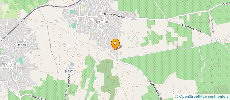 localisation de l'entreprise GFA DU DPC  GENERAC