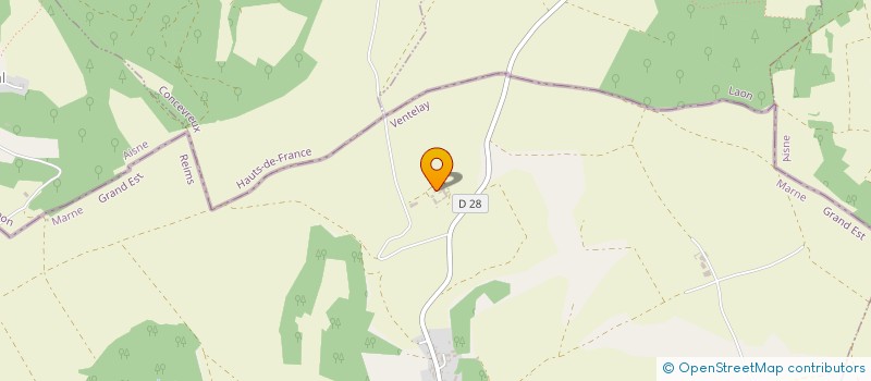 localisation de l'entreprise GFA DU FAITE  VENTELAY