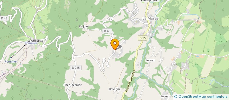 localisation de l'entreprise GFA DU FEU  LA MURAZ