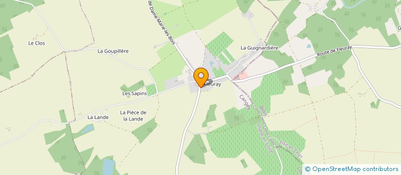 localisation de l'entreprise GFA DU FLEURAYLEE  CANGEY