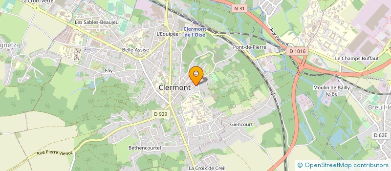 localisation de l'entreprise GFA DU FOND DE BELLEVAL à CLERMONT