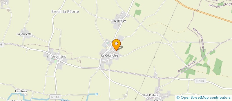 localisation de l'entreprise GFA DU FONT BARILLE A LIGUEIL  BREUIL-LA-REORTE