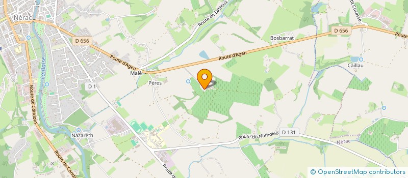 localisation de l'entreprise GFA DU FRANDAT  NERAC