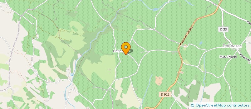 localisation de l'entreprise GFA DU FRAYSSE  CAHUZAC-SUR-VERE