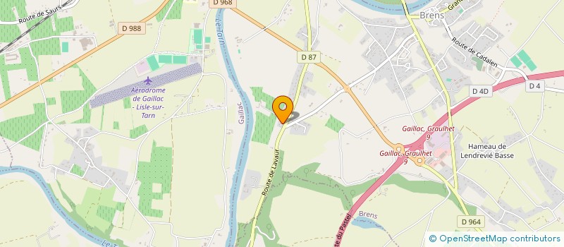 localisation de l'entreprise GFA DU FRESQUET à GAILLAC