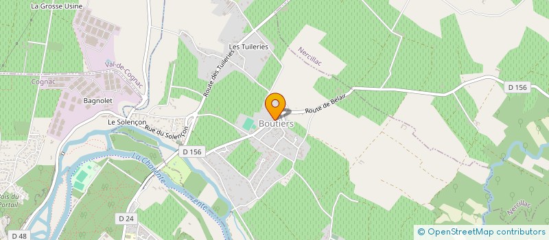 localisation de l'entreprise GFA DU FRINGANT à SAINT-LAURENT-DE-COGNAC