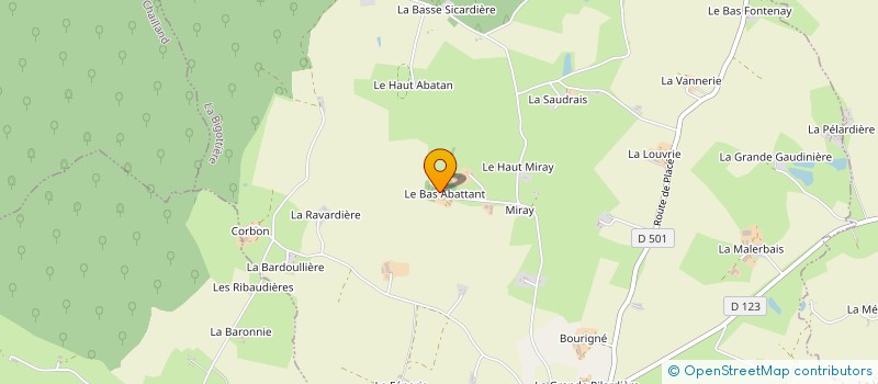 localisation de l'entreprise GFA DU GASTARD  LA BIGOTTIERE