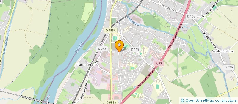 localisation de l'entreprise GFA DU GATEFER à COSNE-COURS-SUR-LOIRE