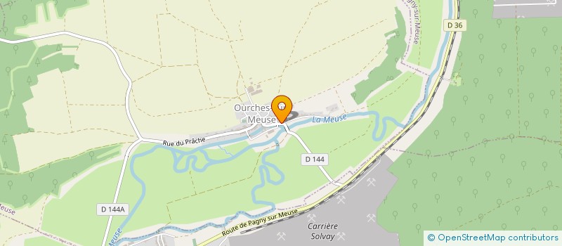 localisation de l'entreprise GFA DU GERMAY à OURCHES-SUR-MEUSE