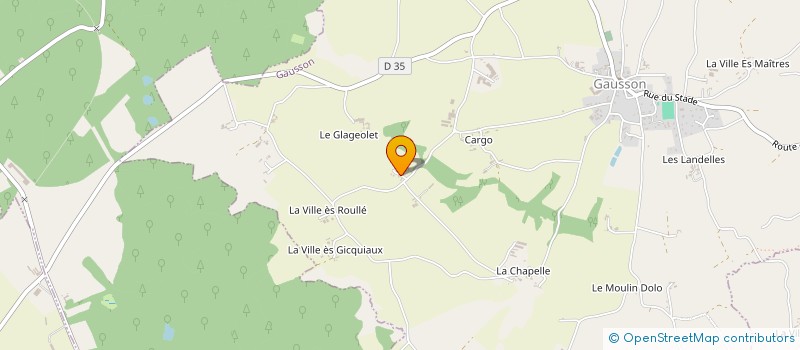 localisation de l'entreprise GFA DU GLAGEOLET  GAUSSON