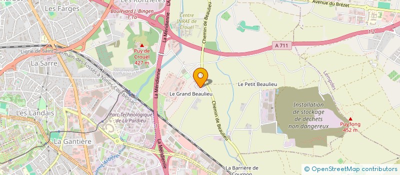 localisation de l'entreprise GFA DU GRAND BEAULIEU  CLERMONT-FERRAND