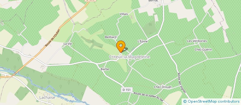 localisation de l'entreprise GFA DU GRAND FIEF à LAGARDE-SUR-LE-NE