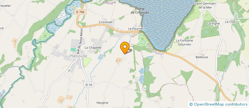 localisation de l'entreprise GFA DU GRAND FRAICHE  PLEBOULLE