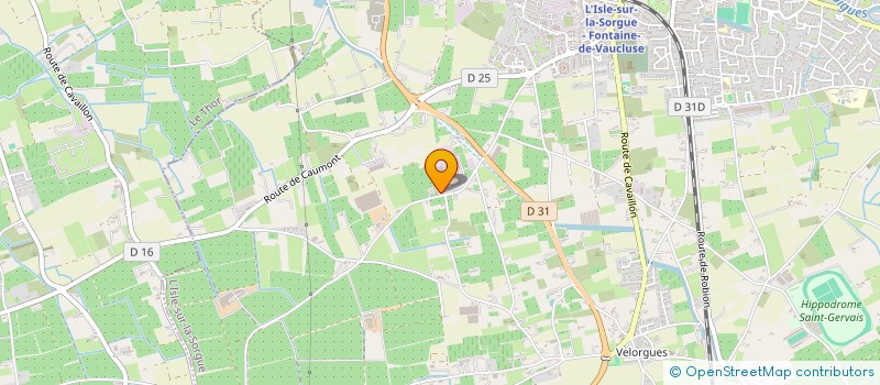 localisation de l'entreprise GFA DU GRAND HOPITAL  L ISLE SUR LA SORGUE