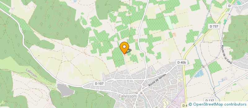 localisation de l'entreprise GFA DU GRAND LIVIERE  CALVISSON