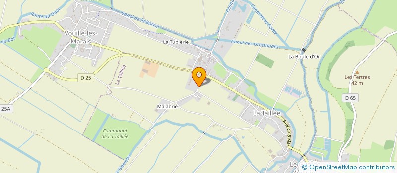 localisation de l'entreprise GFA DU GRAND MARAIS  LA TAILLEE