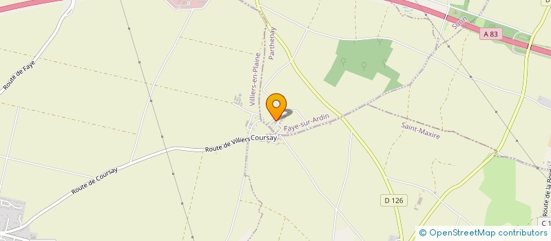 localisation de l'entreprise GFA DU GRAND MAUDHUIT  VILLIERS-EN-PLAINE