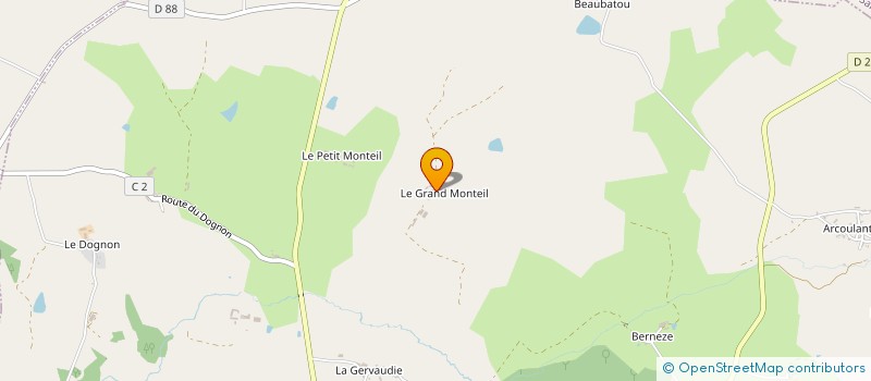 localisation de l'entreprise GFA DU GRAND MONTEIL  MAGNAC-LAVAL