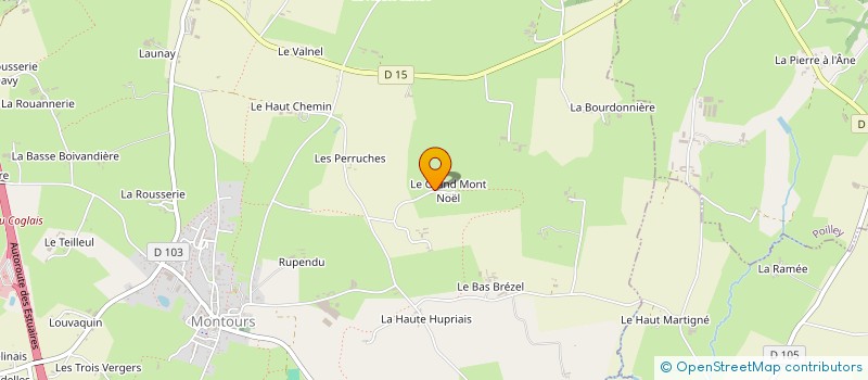 localisation de l'entreprise GFA DU GRAND MONTNOEL à LES PORTES DU COGLAIS
