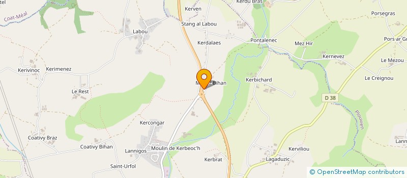 localisation de l'entreprise GFA DU GRAND PONT  BOURG-BLANC