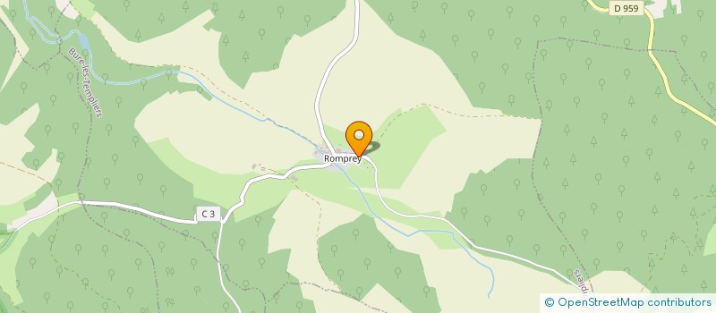 localisation de l'entreprise GFA DU GROS CHENE  BURE-LES-TEMPLIERS