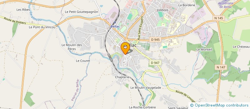 localisation de l'entreprise GFA DU GROS POMMIER ET LANDES à BELLAC