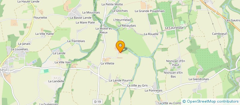 localisation de l'entreprise GFA DU GUE D'EN HAUT  CORSEUL