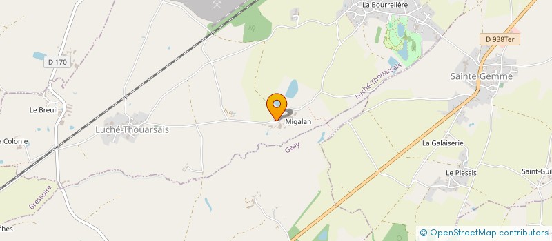 localisation de l'entreprise GFA DU GUI  LUCHE-THOUARSAIS