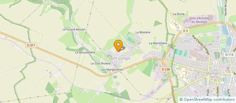 localisation de l'entreprise GFA DU GUISIER  SAINT LONGIS